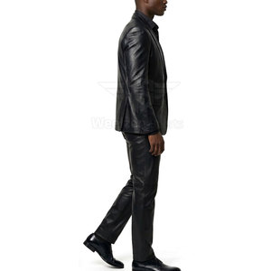 Traje de Cuero de Nuevo Estilo para Hombre, Diseño Clásico y Elegante, Ajuste Cómodo, Ideal para Reuniones, Fiestas y Uso Diario con Estilo - Product Image 3