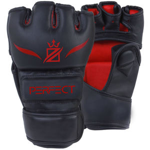 Gants de boxe en cuir à demi-doigt pour adultes avec logo personnalisé Gants MMA antidérapants avec dragonne réglable pour service OEM - Product Image 5