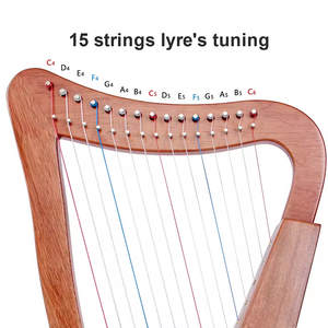 Irish đàn hạc tiêu chuẩn cao tùy chỉnh làm bằng gỗ nguyên liệu Bán buôn giá kích thước đầy đủ nhạc cụ Irish đàn hạc - Product Image 2