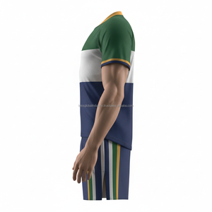 ชุดรักบี้น้ำหนักเบาแบบกำหนดเอง พิมพ์ลายด้วยความร้อน แขนสั้น ชุดทีม คุณภาพสูง ผู้ผลิต OEM - Product Image 3