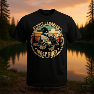 Camiseta Vintage con Estampado de Lobo Canadiense, Sudaderas con Capucha y Sudaderas Promocionales - Product Image 3