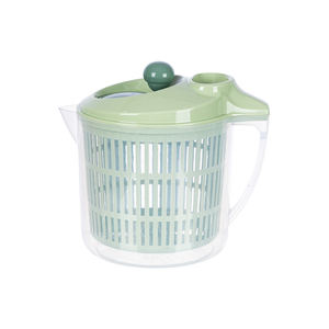 Essoreuse à salade manuelle 3 en 1 - Ensemble de panier sécheur à légumes avec conception de rotation centrifuge pour laver et égoutter les fruits et les légumes - Product Image 6