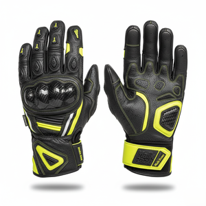 Guantes Profesionales para Motociclismo de Carreras, Carcasa de Fibra de Carbono, Palma de Alto Agarre, Certificación CE, Proveedor de Exportación Global - Product Image 1