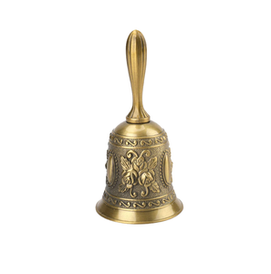 Campana de Latón para Decoración de bodas, campana de mano para mandir Pooja Diwali, escuela, iglesia, aula, hogar y oficina - Product Image 1