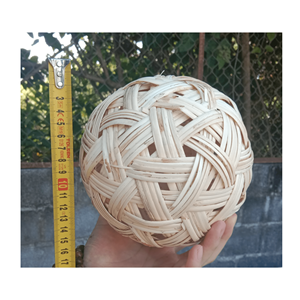 Vente en gros Offre Spéciale boule en osier naturel 100% écologique de haute qualité pour la décoration de Noël et de mariage fabriqué au Vietnam - Product Image 6
