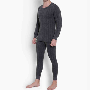 <b>Men</b> <b>Thermal</b> Suits-Plain Dyed Quick Dry Breathable 100% Cotton Customizable Colors Logo Top Selling Reasonable Price All Seasons - Product Image 4