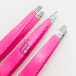 แหนบดึงขนคิ้วสีชมพูยอดนิยม ชุดแหนบดึงขนคิ้ว ราคาขายส่ง ปลายแหลม ใช้งานง่าย รับทำโลโก้ตามสั่ง - Product Image 5