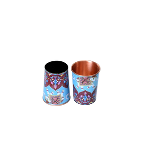 แก้วทองแดงสลักลายด้วยค้อนแก้วทองแดงออกแบบเพื่อประโยชน์ต่อสุขภาพสำหรับเครื่องดื่ม - Product Image 3