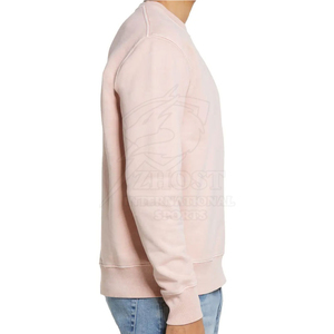 เสื้อสเวตเชิ้ตคอกลมสีชมพู ผ้าถักเนื้อฝ้าย ทรงปกติ สวมใส่สบายได้ทั้งชายและหญิง มีโลโก้ด้านหน้า เหมาะสำหรับฤดูหนาว น้ำหนัก 280 กรัม สีพื้น - Product Image 5