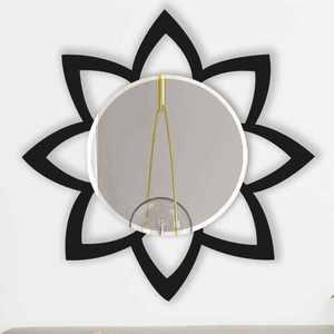 Miroir mural en métal moderne le plus vendu, design de fleurs fait à la main par un fabricant indien, décorations de mariage de haute qualité - Product Image 1