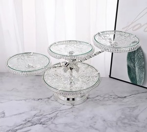 Plateau et plat de service en cristal et en verre faits à la main, écologiques et durables, pour mariage et restaurant - Product Image 4