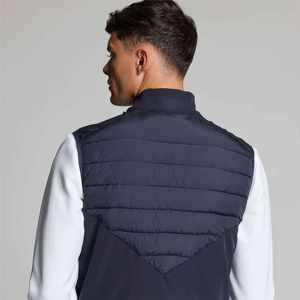 Gilet matelassé léger et isolé pour homme, veste sans manches confortable avec broderie, pour les activités de plein air et les tenues décontractées - Product Image 4