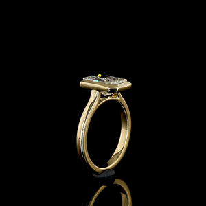 Anillo de Compromiso Solitario con Corte Radiante de 2.18 Quilates, Oro Amarillo de 14K, Diamante Cultivado en Laboratorio, Anillo de Novia - Product Image 1