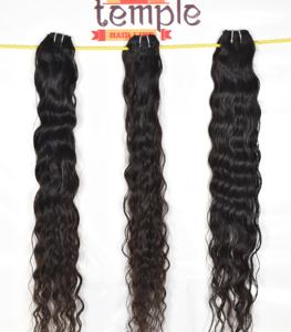 100% Raw Cutícula sin procesar Alineada Estilo de onda profunda Natural Negro Origen vietnamita Extensiones de cabello humano Tipo de cabello indio - Product Image 1