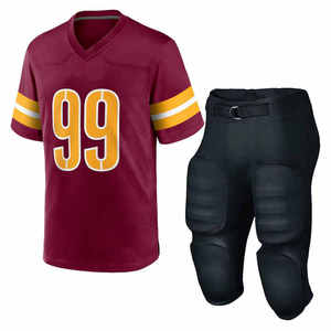 Vente en gros de maillots de football américain personnalisés de qualité unique, haut à séchage rapide par sublimation, nouveau style d'uniforme de football américain - Product Image 1