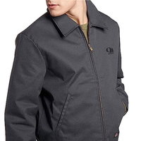 Venta al por mayor 100% algodón hombres mecánico chaqueta Industrial transpirable resistente al fuego ropa de trabajo mecánico chaquetas