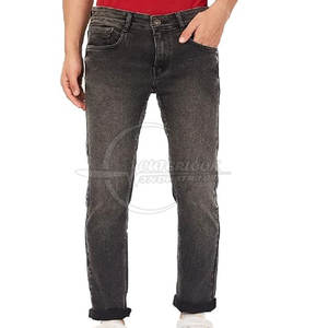 Marque privée à vendre Pantalon en jean délavé à l'acide avec poches pour hommes de couleur personnalisée - Product Image 1