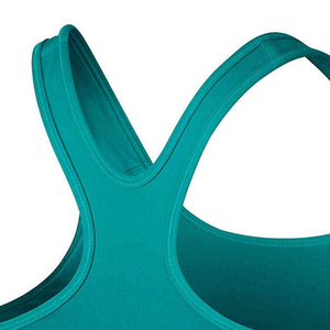 Sujetador deportivo transpirable de doble acolchado para mujer, de Spandex/Nylon, tipo bralette para fitness y yoga, chaleco de running, a prueba de golpes, con logo frontal - Product Image 5