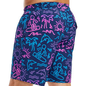 high quality Summer Wholesale Men's Casual 100% Polyester Anti-Wrinkle Breathable <b>Pockets</b> Beach Printed <b>Shorts</b> - Product Image 2
