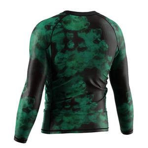 OEM Sublimation Imprimé Spandex BJJ Rash Guard pour Hommes Compression Gym Surf Plongée Chemise - Product Image 3