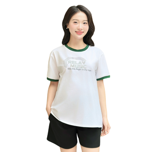 A380 Printed <b>White</b> <b>T</b>-<b>Shirt</b> for Pregnant Women Cool Cotton Material Comfortable Breathable Good Sweat Absorption for Summer - Product Image 1