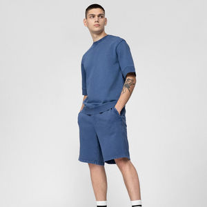 Streetwear Clothing Men's Sweat <b>Shorts</b> Men's 100% Cotton <b>Fleece</b> Jogger Style Sweat <b>Shorts</b> Pants Male - Product Image 2