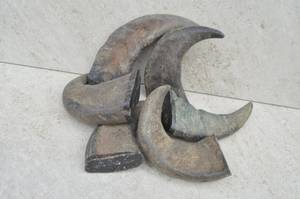 เคล็ดลับฮอร์นควายน้ำทำด้วยมือธรรมชาติ100% เป็นมิตรกับสิ่งแวดล้อมรักสีดำสีธรรมชาติแกะสลักออกแบบสัตว์ฮวงจุ้ย R M - Product Image 4