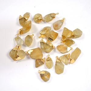 Colgante de Plata de Ley 925 con piedras preciosas citrinas, joyería de amazonita de alta calidad, estilo bonito con chapado en oro para compradores de Amazon - Product Image 1