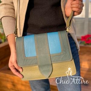 Bolso bandolera de Color rechoncho de cuero reciclado de nuevo estilo, bolso de cuero de piel con estampado de animales de alta calidad, bolso de hombro multicolor para mujer - Product Image 1