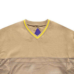 Camiseta de malla de fútbol americano de alta calidad personalizable transpirable antibacteriano de secado rápido de manga corta de talla grande disponible - Product Image 5