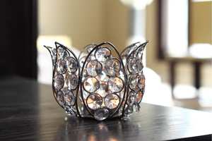 Bougeoir T Light de Noël au design de chariot à neige en métal doré - Product Image 3