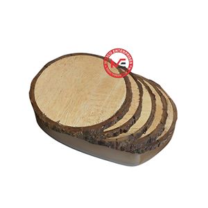 Tranches de Bois Naturel pour la Décoration Intérieure et la Protection des Tables, Fabriquées avec un Ensemble de Sous-Verres en Bois, Fournisseur en Gros d'Usine - Product Image 1