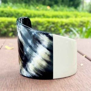 Eco-Friendly Modern Horn Cuff Bracelet <b>Best</b> Design Fashion Handmade Bangles by Saniya Handicraft - Product Image 6
