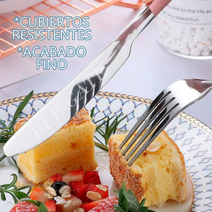 Set di posate portatile in acciaio inossidabile da 3 pezzi per avventure all'aperto - Product Image 3