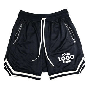 Vente en gros de shorts de jogging décontractés en polyester vierge avec impression par sublimation pour hommes, shorts de basket-ball en maille avec logo personnalisé pour hommes - Product Image 6