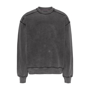 Vente en gros de sweatshirt délavé à l'acide de couleur taille personnalisée pour hommes nouvelle mode sweat à capuche au soufre délavé à l'acide pour hommes - Product Image 4