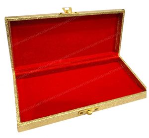 Paquet de 1 boîte décorative en forme de fleur dorée Shagun et caisse pour les mariages, les festivals et les occasions spéciales - Product Image 5