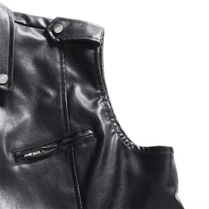 Chaleco de cuero más vendido para hombres Material de cuero Tallas grandes MOQ bajo Chaleco de cuero Pakistán Hecho Nuevo Alta calidad - Product Image 5