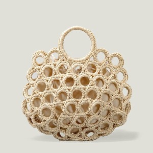 กระเป๋าถือแฟชั่นโครเชต์ที่ทำด้วยมือและเป็นมิตรกับสิ่งแวดล้อมดีไซน์ใหม่จากเวียดนามพร้อมที่จับ/สายรัดสองสไตล์สำหรับผู้หญิง - Product Image 5