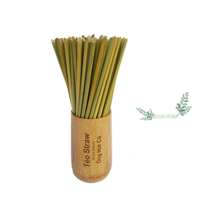 หลอดดูดหญ้า100% แบบย่อยสลายได้หลอดดูดแบบย่อยสลายได้ตามธรรมชาติจากเวียดนาม Eco2go - Product Image 1