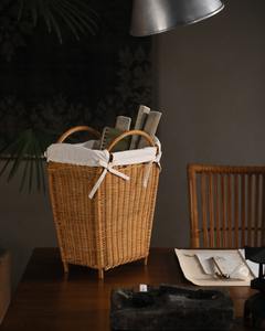 Nouveauté Panier en rotin haut Panier de rangement en osier rustique naturel pour l'organisation de la maison Fournisseur du Vietnam - Product Image 5