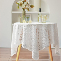 Nappe de table ronde en coton 100% premium, moderne, écologique, imperméable, tissée, personnalisable pour salle à manger