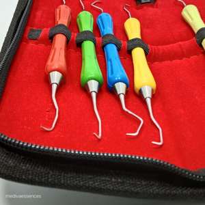 เครื่องมือขูดหินปูนเคลือบเพชร สแตนเลสคุณภาพพรีเมียม ขายดี ได้รับการรับรองมาตรฐาน CE ด้ามจับซิลิโคนออกแบบด้วยเครื่อง CNC โดย SurgiRight - Product Image 6