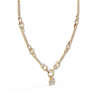 Collar de Oro de 18K con Diamante Cultivado en Laboratorio, Collares de Diamantes para Mujer - Product Image 6