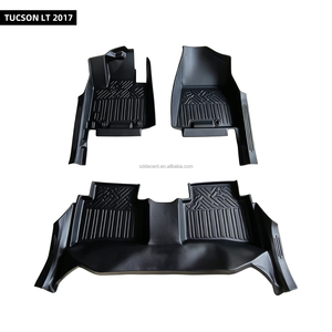 Tapis de sol de voiture noirs antidérapants imperméables sur mesure pour modèles Tucson 5D TPE TUCSON LT <span class=keywords><strong>2017</strong></span> - Product Image 1