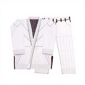 Vente en gros Tenues de combat Bjj pour hommes Costumes Bjj colorés Costumes d'arts martiaux Jiu Jitsu uniformes de karaté de couleur unie Kimono Jiu Jitsu - Product Image 1