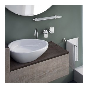 FELCE PLUS Toallero de pared con doble bisagra, cromo pulido FP23 13 36.9x5.6x4.8cm - Product Image 2