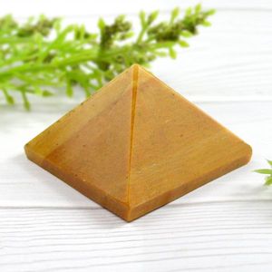 Pirámide de Jaspe Amarillo Natural de 10-15 mm, Torre de Cristal para la Positividad y la Energía Terrestre - Product Image 2