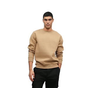 Men Urban Sweatshirt 240g Polyester/Cotton Fleece Heavy Street Style Crewneck Pullover Winter Fashion Apparel OEM Private Label - Product Image 2