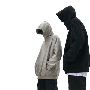 เสื้อฮู้ดทรงหลวมเปิดไหล่คอเสื้อฮู้ดแบบกำหนดเองครึ่งคอ - Product Image 5